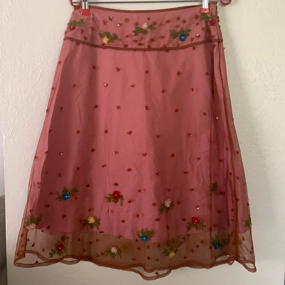 Beaded and tulle skirt size 6